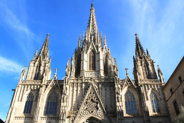 Fototapeta na wymiar Gothic church - Barcelona cathedral