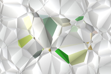 Abstract background of polygons on white background