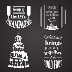 Fototapeta na wymiar Vector collection of quote typographical background. Template for poster business card and banner