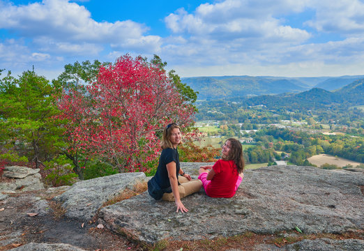 Mother and Daughter at Scenic Point