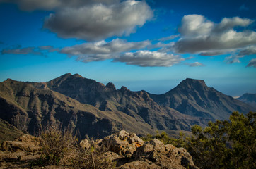 A mountain ridge on Tenerife 