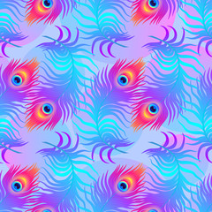 Magic peacock pattern