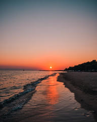 Fototapeta na wymiar Sunset in Greece