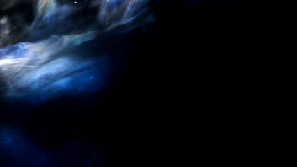 Space background with stars and a nebula