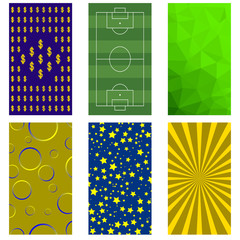 Smart phone wallpaper collection. Vector backgrounds