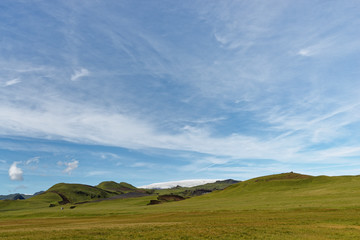 Fototapeta na wymiar Landschaft entlang der F214, Island
