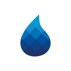 beauty sophisticated water diamond vector logo design