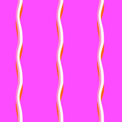 Seamless pattern background with multi-colored wavy lines.