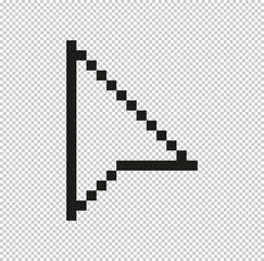 arrow cursor  - black vector icon