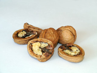 Whole nuts and items to eat or make desserts
