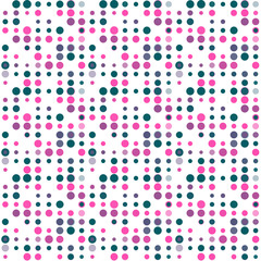 Seamless abstract pattern background with a variety of colored circles.