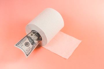 American dollar bill, saving concept