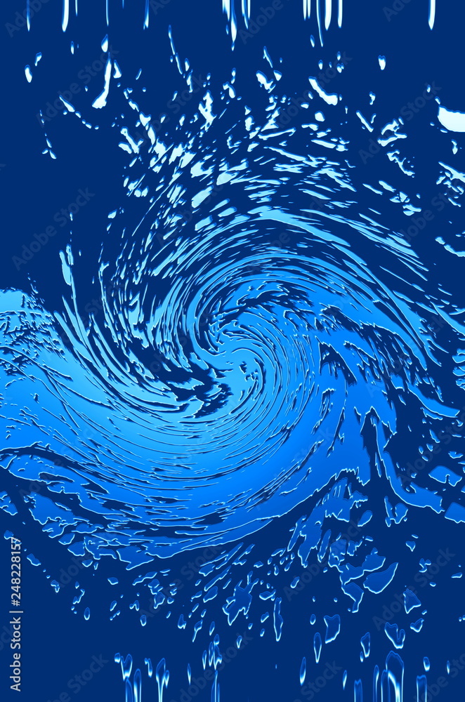 Poster abstract drawing created in computer processing.