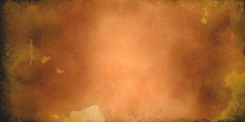 Copper background. Orange brown warm autumn colors in old background with vintage texture.