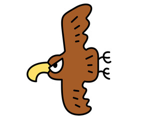 空飛ぶ鳥模様足(茶色)
