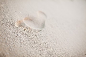 Fussabdruck im Sand