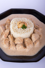 Sauté à la crête et riz