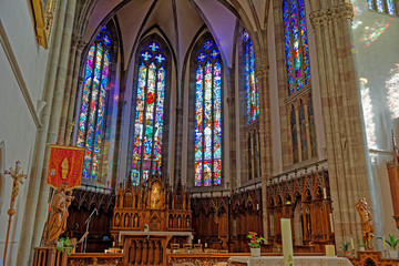 Église Saint-Grégoire, Ribeauvillé, Haut-Rhin, Alsace, Grand Est, France