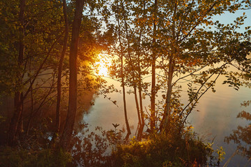 Morning fog at north lake