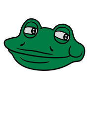 gesicht kopf frosch sizend süß niedlich lustig comic cartoon clipart froschkönig kröte