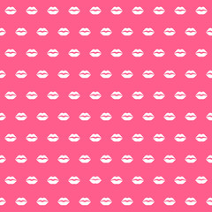 Seamless pattern with female lips