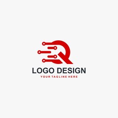 Monogram letter Q logo design vector