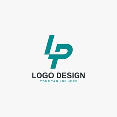 Letter LP logo design vector