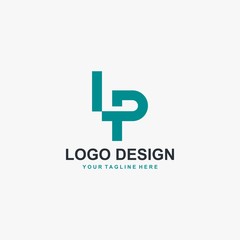 Obraz premium Letter LP logo design vector