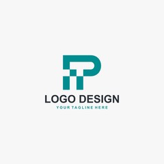 Fototapeta premium Letter P logo design