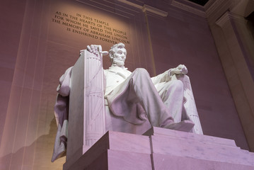 The Lincoln memorial in Washington DC early morning