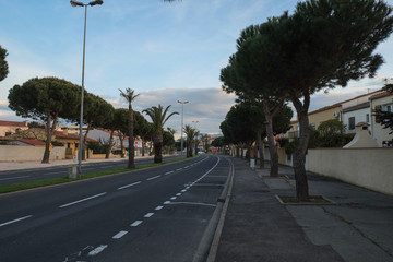 St. Cyprien city, Languedoc-Roussillon, France