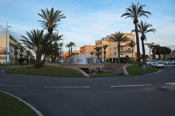 Fototapeta na wymiar St. Cyprien city, Languedoc-Roussillon, France