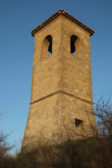 Campanile in Pietrarubbia, Italy