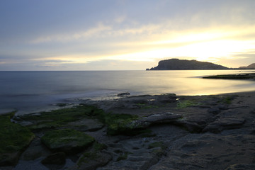Fototapeta premium historical alanya castle sunset view antalya turkiye