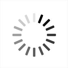 Download, loading, downloading, load, booting, upload, uploading, boot, downloaded, loaded Icon. Can use for printing, website, presentation element. for app demo on phone.White background.