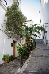 Naklejka premium street and houses in spain