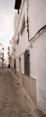 street and houses in spain