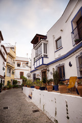 street and houses in spain