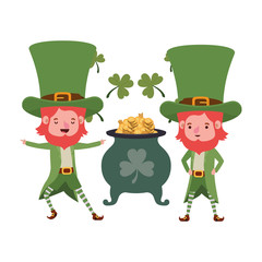 leprechauns with cauldron avatar character
