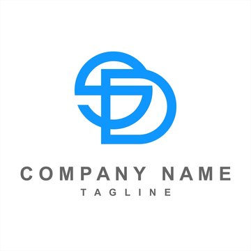 SD initials company logo