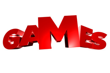 games 3d,games red text white background.