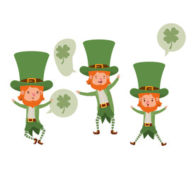 leprechauns with speech bubble avatar character