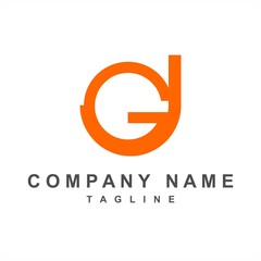 GJ, GJU initials company logo