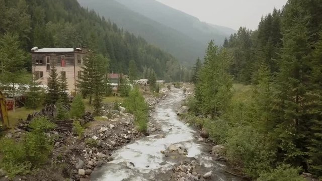 Historic mining town in the Kootenays