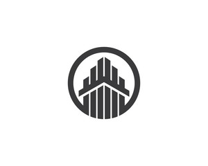 Real estate logo icon illustration