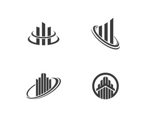 Real estate logo icon illustration