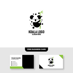 Koala Logo Vector Template, Free Business Card © Mily Studio