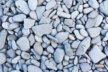 Gray pebbles. close-up, background