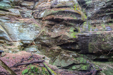 Ohio Natural Landmark Face In The Rock Created By Erosion At Hocking Hills State Park