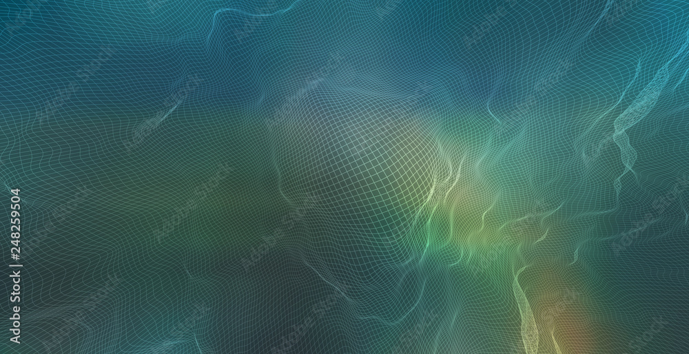 Wall mural Network technology concept blurred abstract gradient background